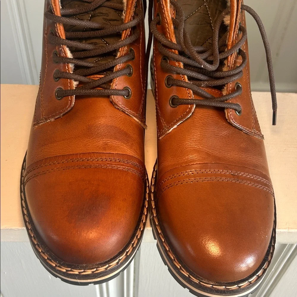 Franco Fortini Blake 561053 Men's Leather Casual‎ Boots, Round Toe Size 9.5